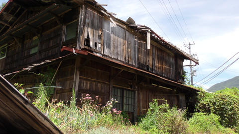 山里の風景 (山、川、山村)