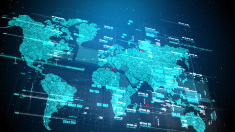 World map Futuristic user interface HUD GUI digital text GIF 13427856 ...