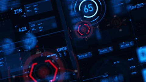 Futuristic user interface HUD GUI digita 애니메이션 GIF 13427748 ...