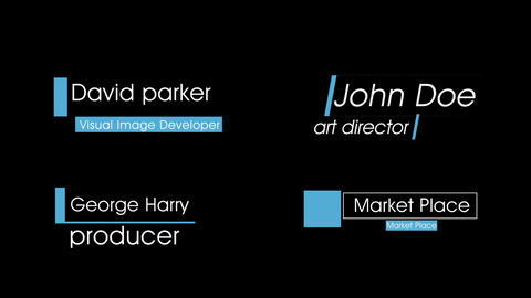 10 Lower Thirds Pack V6