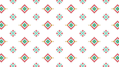 Traditional Lapland vector pattern, Sami people folk art design, traditional knitting and embroidery