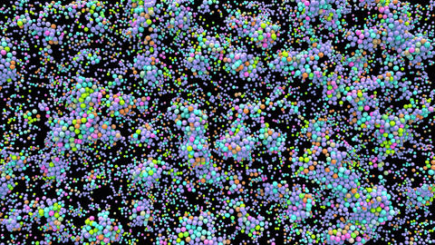 Abstract Colorful Spheres Background