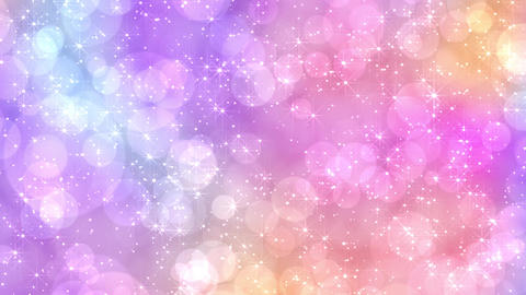 Fantasy bokeh and Particle パステルカラー
