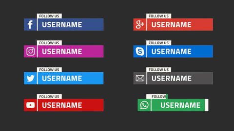 Social Media Lower Thirds