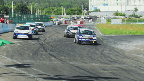 Green flag is up and Safety Car starts the pre-race lap for sport cars
