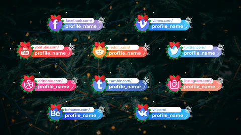 Winter Social Lower Thirds