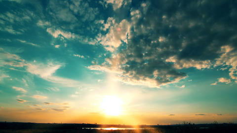 sky and clouds at sunset background