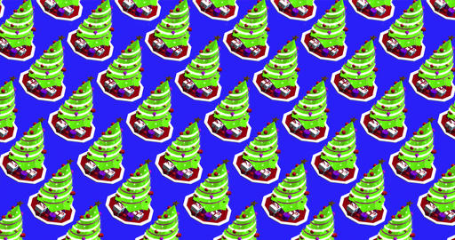 New year tree video background for new year video with chromakey