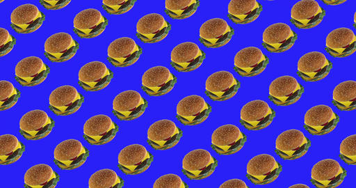 Burger background for video fastfood with chromakey