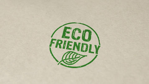 Eco friendly stamp and stamping animation