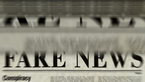 Fake news paper printing loopable