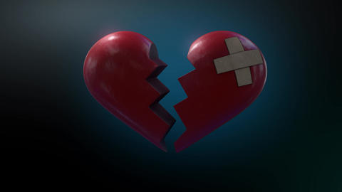 Broken Hearts Club - Broken Heart Stitched Back Together Logo Stinger - 1