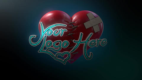 Broken Hearts Club - Broken Heart Stitched Back Together Logo Stinger - 6