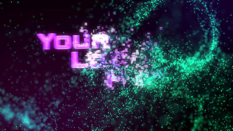 Digital Chalk - Digital Matrix-like Logo Reveal - 4