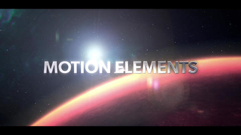 An opening title in the popular outer space! [both text logos OK it]