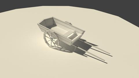 Low Poly Farm Cart 3D model 14416506 | MotionElements