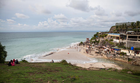 INDONESIA, BALI - JANUARY 20, 2011: Breathtaking Indonesian traditional tropical