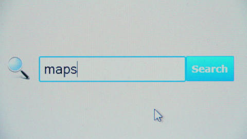 Maps - browser search query, Internet web page
