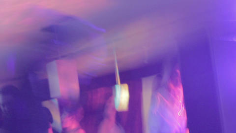 Club culture shots timelapse, DJ playing music, people dancing