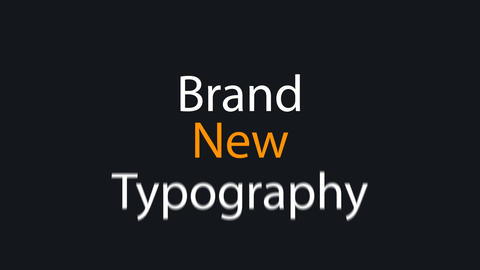 Kinetic Stomp Typography Opener