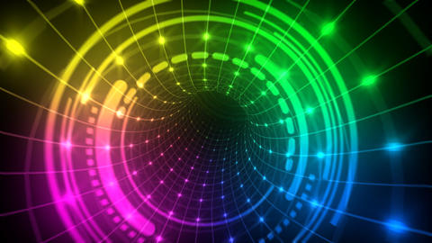 Cyber tunnel Neon tube
