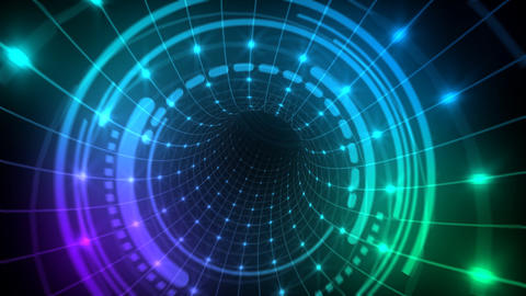 Cyber tunnel Neon tube