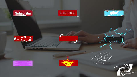 Subscribe Buttons Motion Graphics template 14712502 | MotionElements