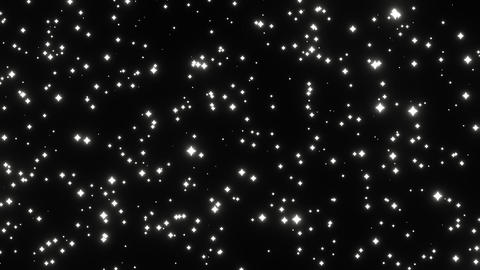 White Stars Fall Down and Move In to Camera on Black Spa GIF 14723908 ...