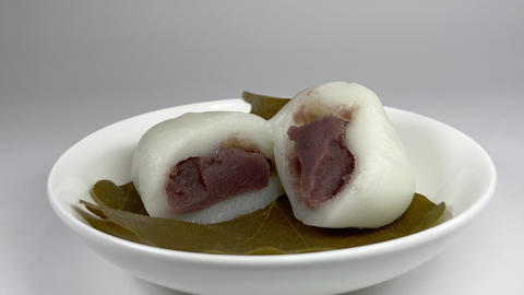 Japanese sweets Kashiwa mochi074