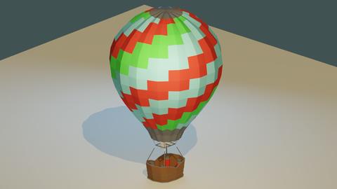 Low Poly Hot Air Balloon