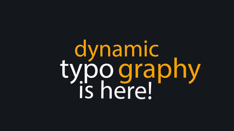 Stomp typography Opener