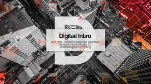 Digital Technology Intro Premiere Pro 模板 14854658 | MotionElements