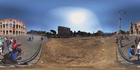 In Front of Rome Colosseum 360° Photo