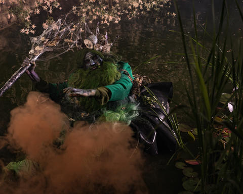Fantastic image of Poseidon. Fine Art Fairy Tale Photography