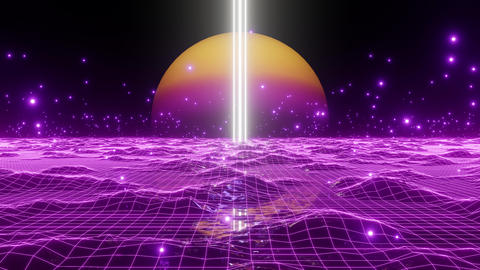 Mountain Light Retro Future 01