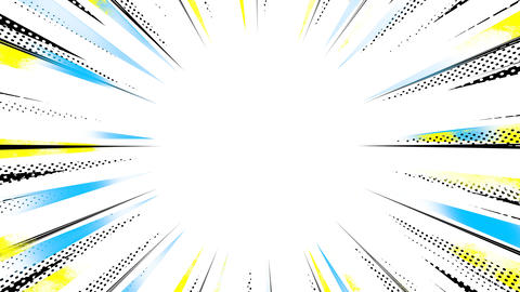 Comic Style Radial Line Animation