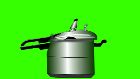 Exploding Pressure Cooker: Green screen + matte Animated GIF 10160452 ...