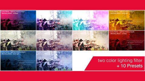 Two color lighting filter After Effects template 9506437 | MotionElements