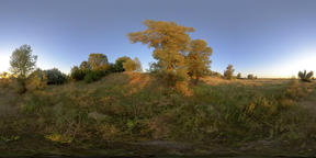 360 VR Countryside at Sunset