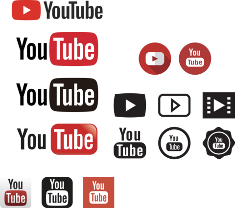 Logo vector set of YouTube