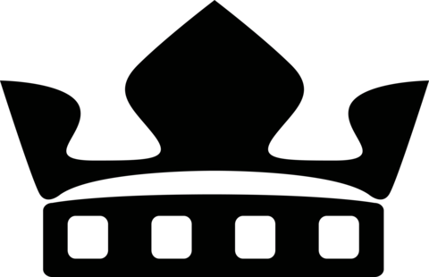 Silhouette vector illustration of crown