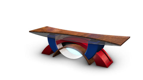 TV Studio 3d Virtual News desk 2
