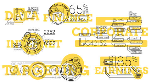 30 Line Infographic Elements - 7