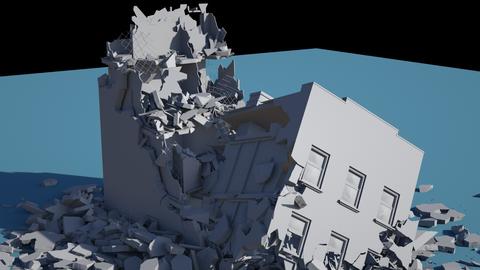 Collapsed Building 3D model 15461315 | MotionElements