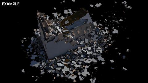 Collapsed Building 3D model 15461315 | MotionElements