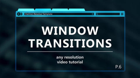 Window Transitions DaVinci Resolveテンプレート 15510179 | MotionElements