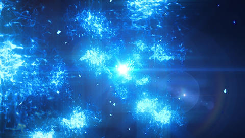 Blue explosion fire particle loop animation Animated GIF 15552378 ...