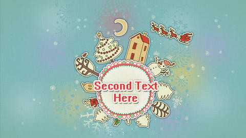 Christmas Round Animation