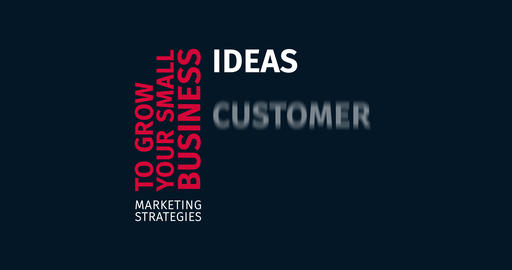 Marketing Strategies. Kinetic Typography. Word Cloud Text Intro