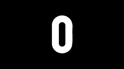 Zero. Numbers from sand